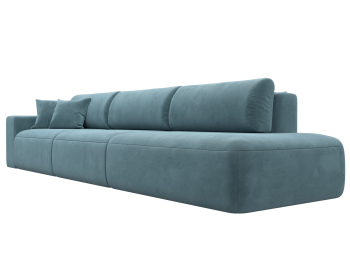 Диван прямой Лига-036 Модерн Лонг подлокотник слева, велюр