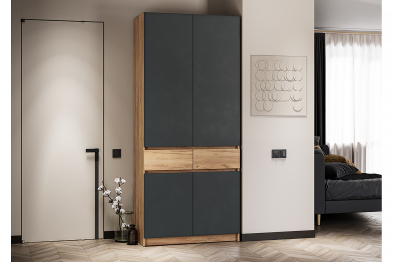 Шкаф распашной Стоуби ШК-1000 дуб крафт /графит