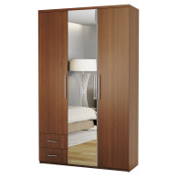 Для одежды, Шкаф трехдверный с зеркалом Комфорт МКЯ-32/1 150х60