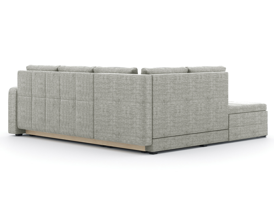 Диваны угловые в гостиную, Диван-кровать угловой еврокнижка Бромен, рогожка Люкс