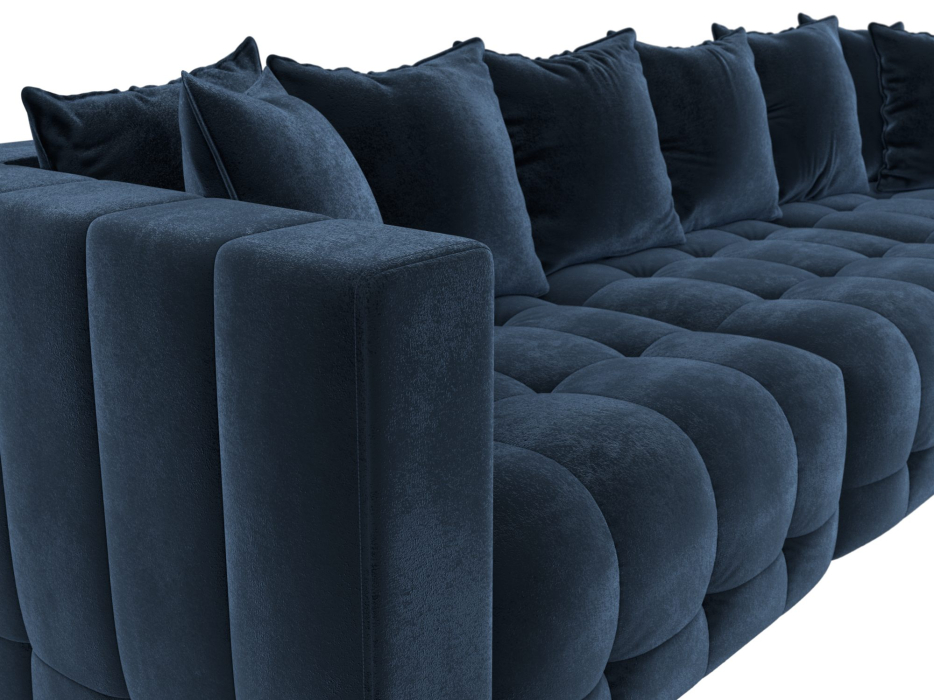 Диваны еврокнижки, Диван угловой Лига-052 НПБ Лонг угол универсальный, велюр TOWER