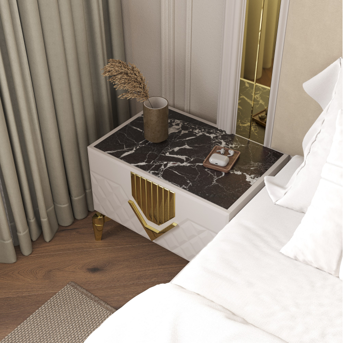 Прикроватные тумбы, Тумба прикроватная Савелья (кашемир)