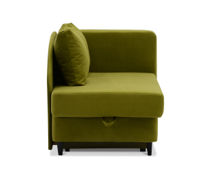 Кушетка ИБИ, еврокнижка, правый угол, велюр