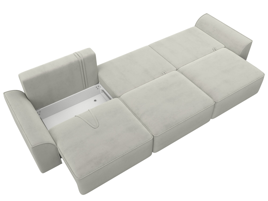 Диваны еврокнижки, Диван прямой Лига-048 НПБ Лонг, велюр TOWER