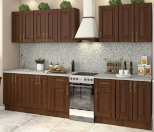 Кухонный гарнитур Орех 2,6 м