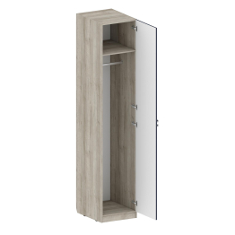 Шкаф Лежер ШК-3125, дуб серый, холст сапфировый