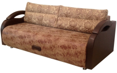 Диваны прямые, Диван-кровать  еврокнижка, Юпитер 140, замша/экокожа