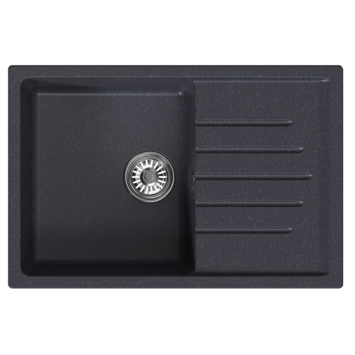 Кухонные мойки, Мойка ML-GM19 с крылом, 750*500*200мм NEW