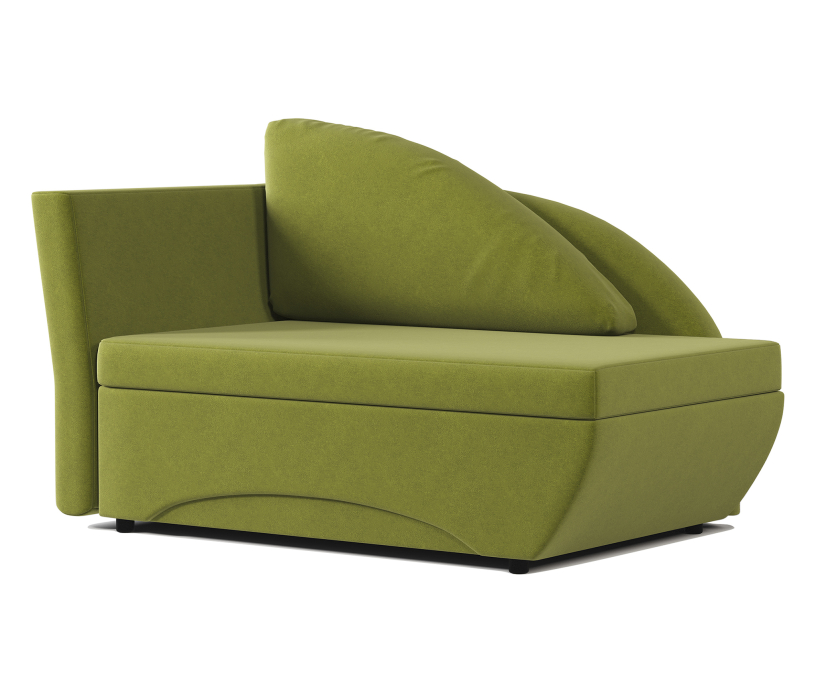 Диваны прямые кухонные, Кушетка Трио левый, велюр