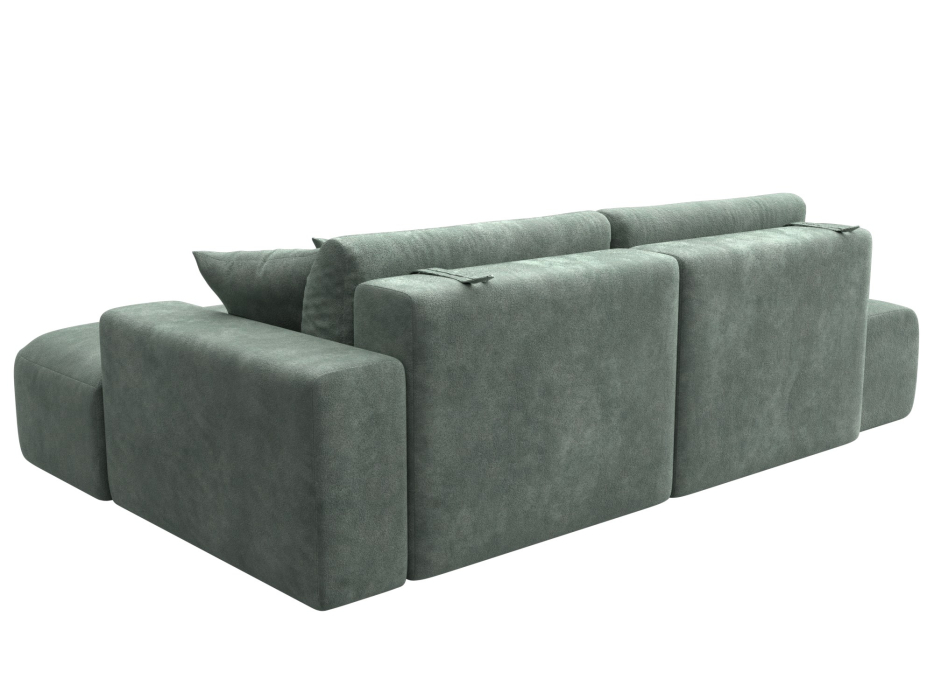 Диваны угловые в гостиную, Диван угловой Лига-036 НПБ Модерн правый угол, велюр BRUT