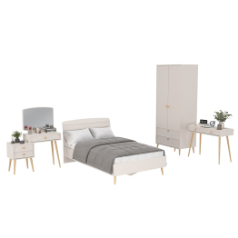 Туалетный столик Афина с кроватью 1200 со шкафом и столиком