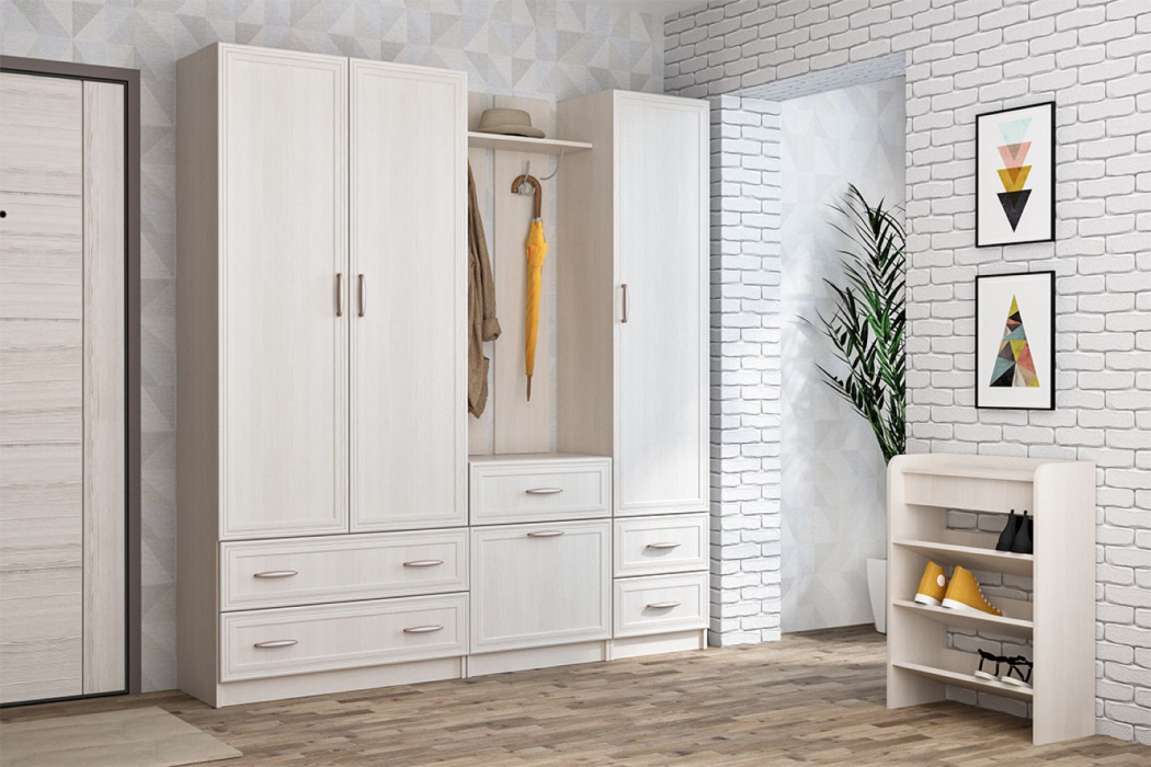 Вешалки, Обувница с вешалкой Иннэс 6