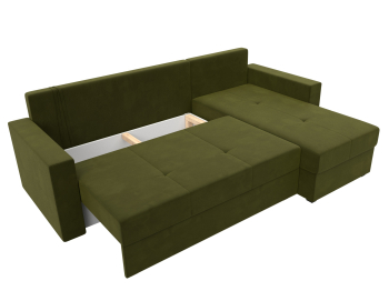 Диван угловой Верона Лайт правый угол, микровельвет