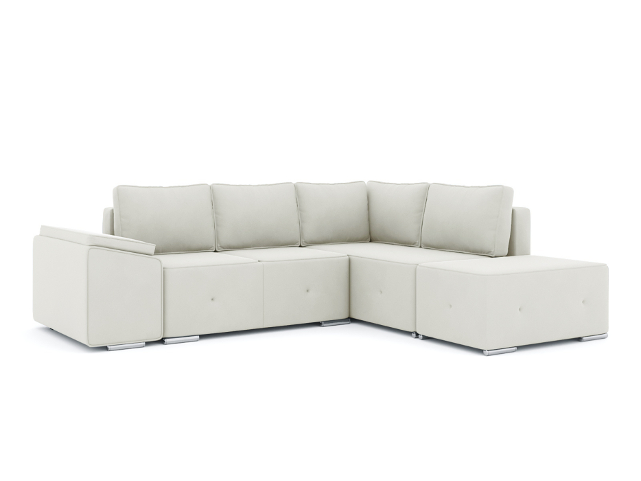 Диваны угловые в гостиную, Диван-кровать угловой Хавьер  ПБ еврокнижка, велюр