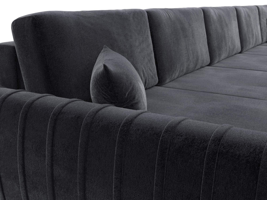 Диваны угловые в гостиную, Диван П-образный Лига-057 НПБ МегаЛонг, велюр TOWER