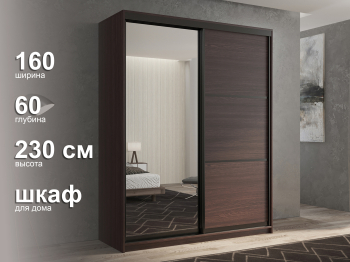 Шкаф-купе 2х дверный Кааппи 2 160х60