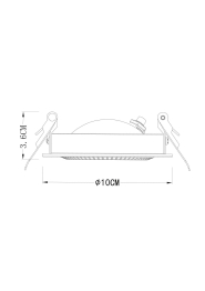 Встраиваемый светильник STUDIO 11см