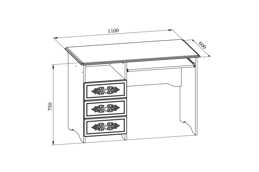 Прямые, Стол Ассоль плюс АС-241К