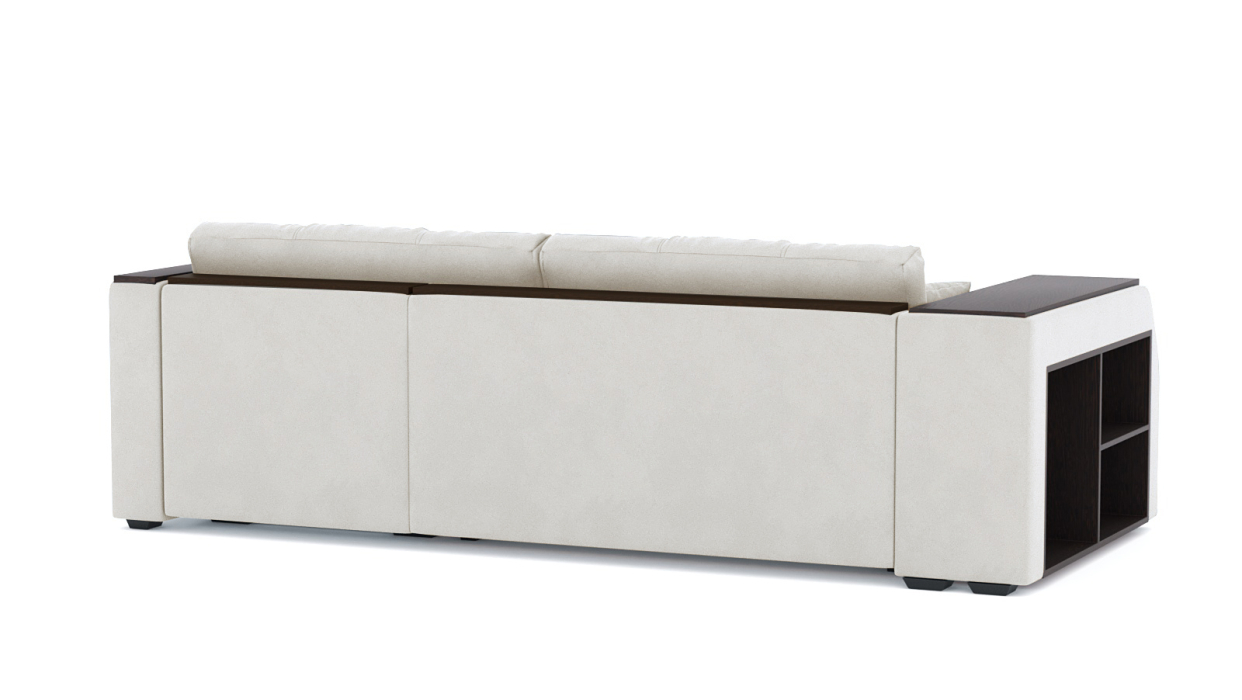 Диваны угловые в гостиную, Диван-кровать угловой Брюссель дельфин, велюр