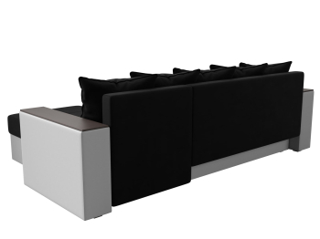 Диван угловой Дубай Лайт, микровельвет/экокожа, правый угол