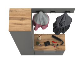 Обувница с вешалкой для верхней одежды и пеналом Октава.