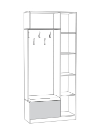 Ливерпуль 13.21 Шкаф комбинированный