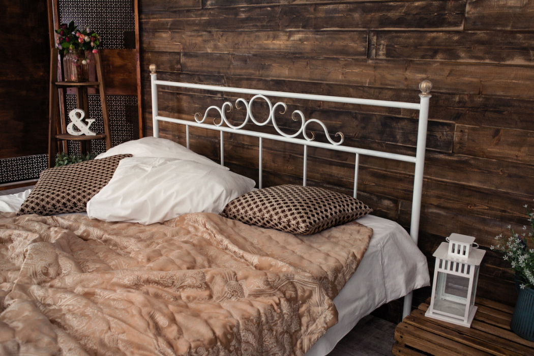 Кованые кровати, Кованая кровать Сандра1.4 с двумя спинками