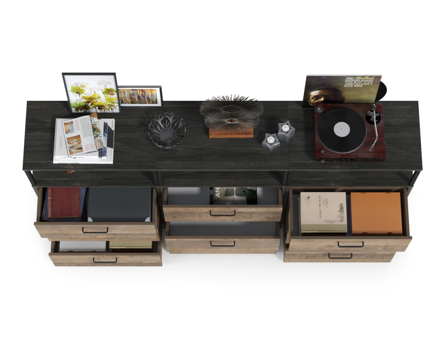 Стенки для гостиной, Три комода с ящиками Трувор