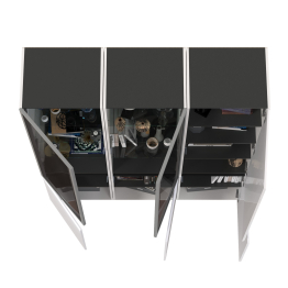 Шкаф с двумя дверками Сидней и два шкаф-витрины