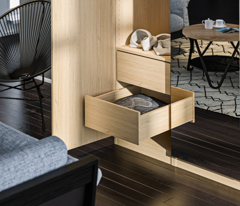 Шкафы распашные, Шкаф 3-х дверный с зеркалом МАКС Дуб Винченца