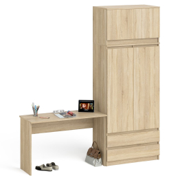 Стол письменный Мори 1200 и шкаф 900 с антресолью