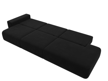 Диван прямой Лига-036 Модерн Лонг подлокотник слева, микровельвет