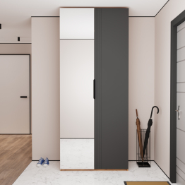 Шкаф распашной Астрис - 2 с зеркалом