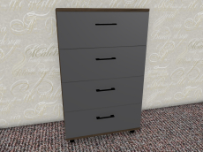 Комоды, Модульная система Грейс Комод КМ-5012  Гикори Джексон Темный