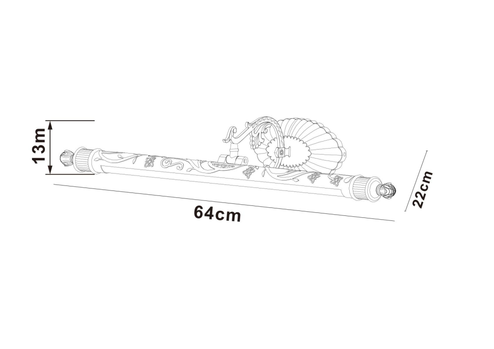 Подсветка для картин, Подсветка для картин NAPOLI 64см