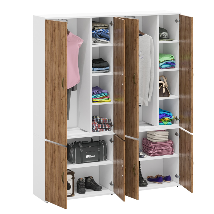 Для одежды, Модульная мебель Лидер-8 набор из двух шкафов для одежды и белья