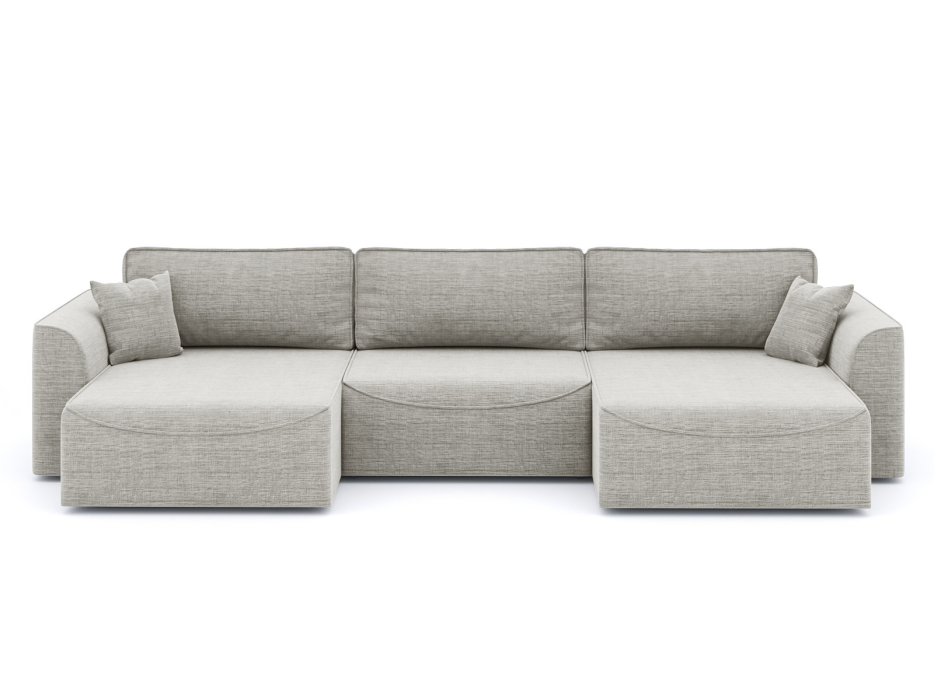 Диваны угловые в гостиную, Диван-кровать П-образный Рафаэль еврокнижка НПБ, рогожка Люкс