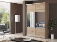 Шкафы-купе, Шкаф купе 2-х дверный Айсберг 160 комбинированный