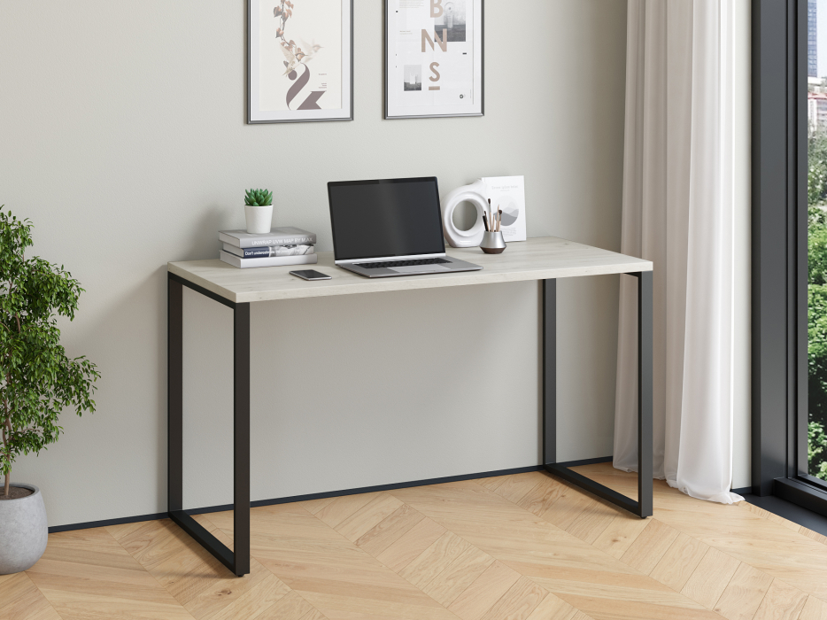 Прямые, Стол письменный Айсберг Лофт 03 Черный