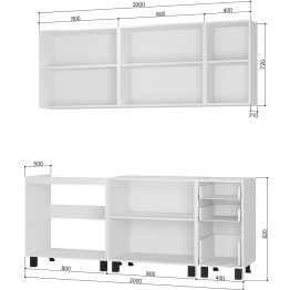 Готовая кухня Сканди 2.0 м