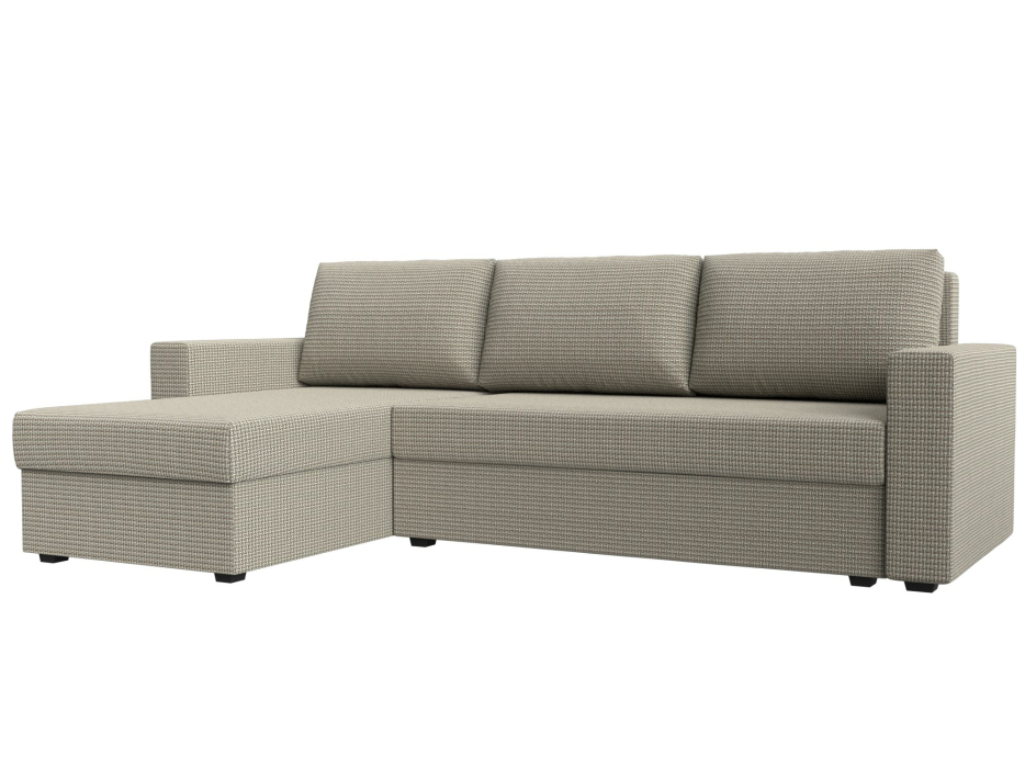 Диваны угловые в гостиную, Угловой диван Траумберг Лайт левый угол, рогожка