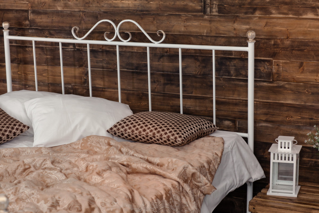 Кованые кровати, Кованая кровать Оливия 1.4 с одной спинкой