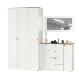 Набор мебели в прихожую Остин с зеркалом № 38