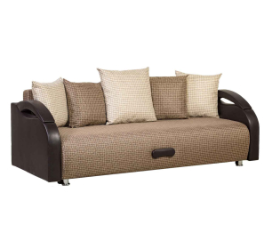 Диван-кровать еврокнижка  Юпитер  150, рогожка/экокожа