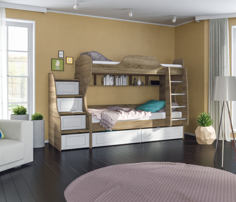 Детские кровати, Кровать 2-х ярусная Илона (Прованс) СБ-2869