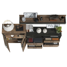 Набор мебели в гостиную с подсветкой серии Трувор № 9