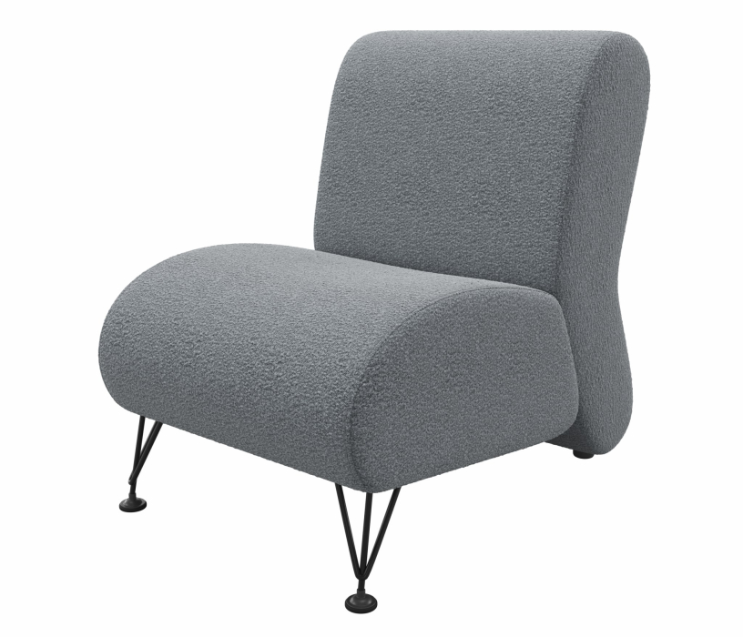 Мягкая мебель, Мягкое дизайнерское кресло Pati букле