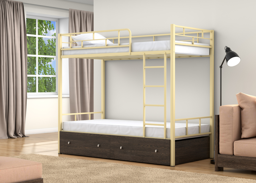 Для подростков, Двухъярусная кровать Валенсия ящики венге