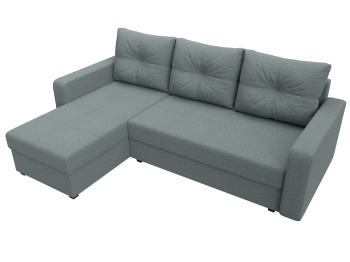 Диван угловой Ливерпуль Лайт левый угол, рогожка Амур