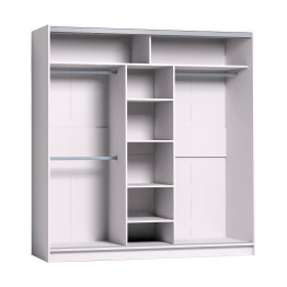 Шкаф-купе 3-дв  Strike 2000 зеркало/лдсп  (в2105*ш2000*г595)